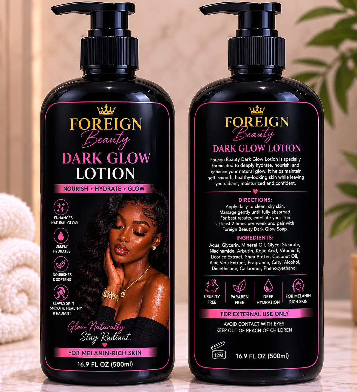 🤎Foreign Beauty Dark Glow Lotion